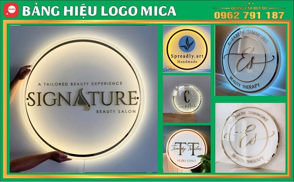 Bảng hiệu LOGO công ty mica văn phòng thiết kế đẹp giá rẻ ở Bình Thạnh