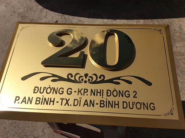 bảng số nhà inox 304