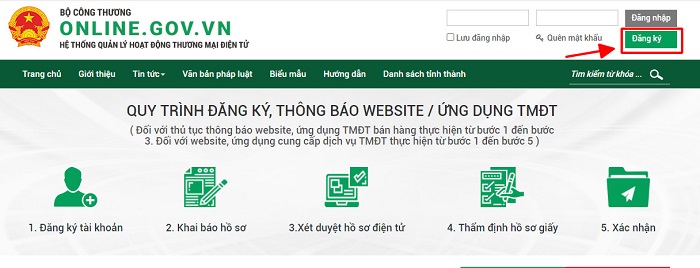 Đăng Ký Website Với Bộ Công Thương 2024