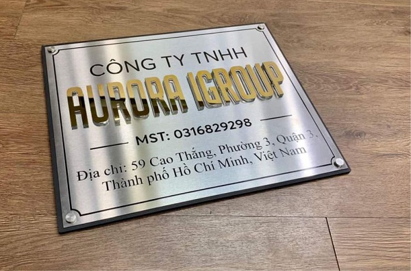 Làm Bảng Hiệu Công Ty Quận Bình Thạnh | 60 Mẫu Bảng Mica - Số Nhà Đẹp-1