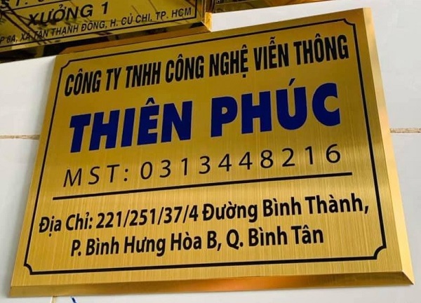 Làm Bảng Hiệu Công Ty Quận Bình Thạnh | 60 Mẫu Bảng Mica - Số Nhà Đẹp-29