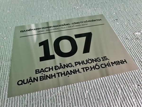 Làm Bảng Hiệu Công Ty Quận Bình Thạnh | 60 Mẫu Bảng Mica - Số Nhà Đẹp-34
