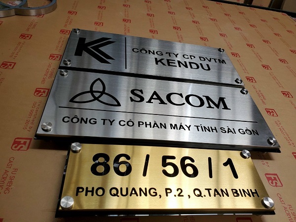 Làm Bảng Hiệu Công Ty Quận Bình Thạnh | 60 Mẫu Bảng Mica - Số Nhà Đẹp-36