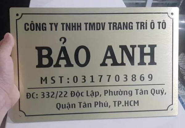 Làm Bảng Hiệu Công Ty Quận Bình Thạnh | 60 Mẫu Bảng Mica - Số Nhà Đẹp-41