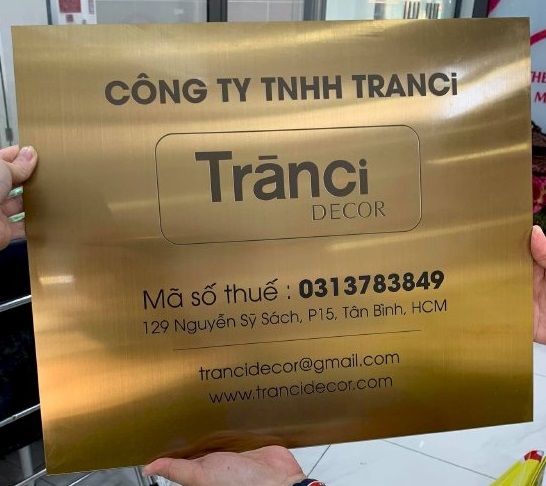 Làm Bảng Hiệu Công Ty Quận Bình Thạnh | 60 Mẫu Bảng Mica - Số Nhà Đẹp-8