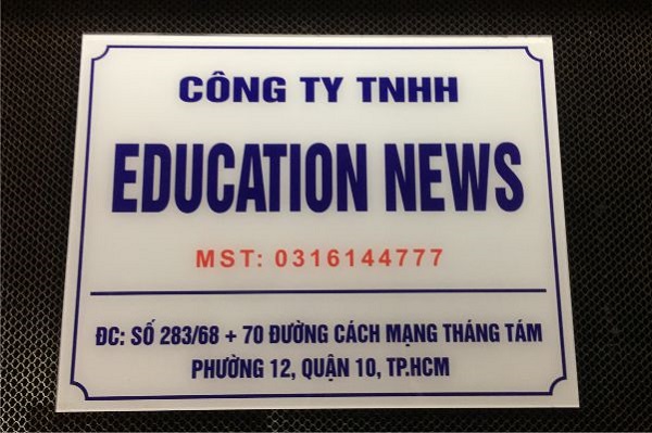 Làm Bảng Hiệu Công Ty Quận Bình Thạnh | 60 Mẫu Bảng Mica - Số Nhà Đẹp-46