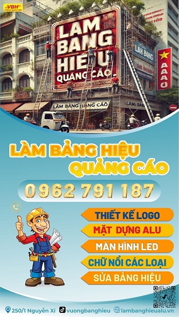 làm bảng hiệu quảng cáo quận bình thạnh