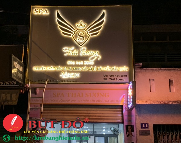 làm bảng hiệu spa đẹp bảng hiệu quảng cáo giá rẻ tại quận 2